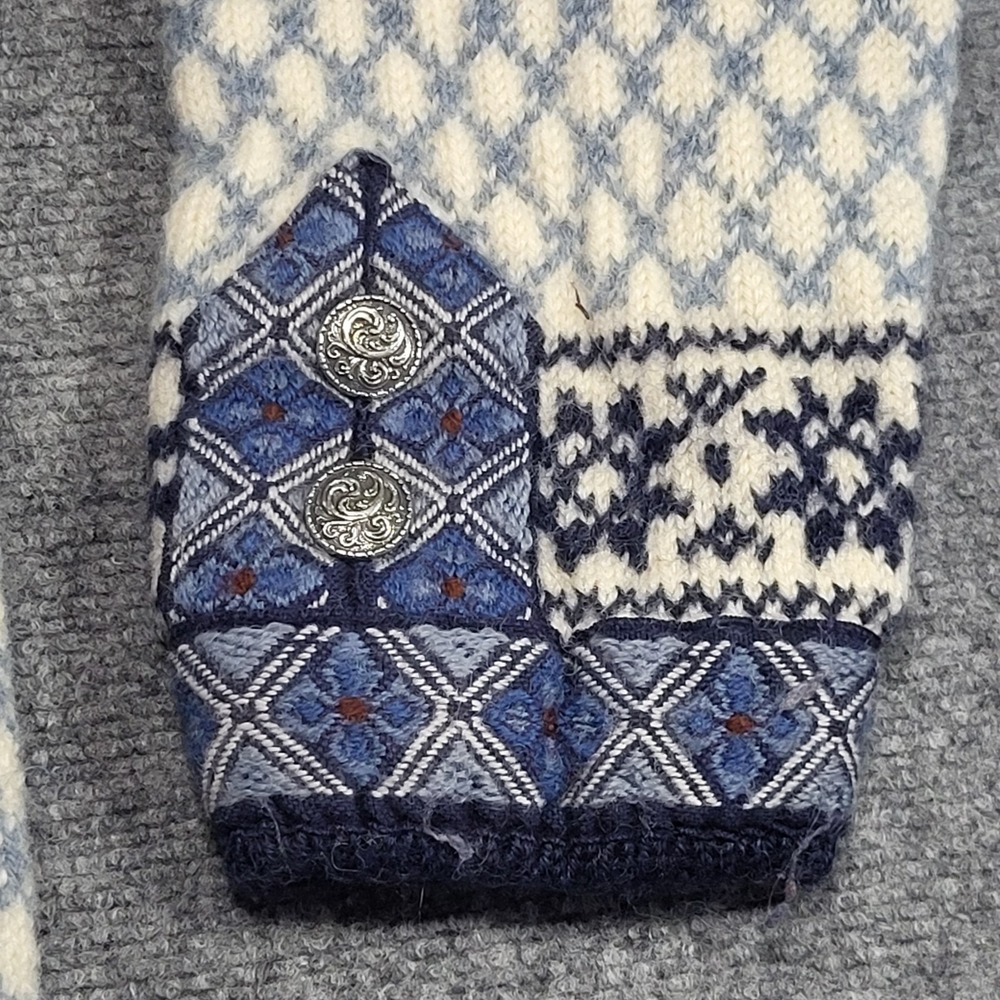 Vintage 90s Dale Of Norway Cardigan Knitted Wool Sweater Men's Size X-Large - Picture 4 of 13
